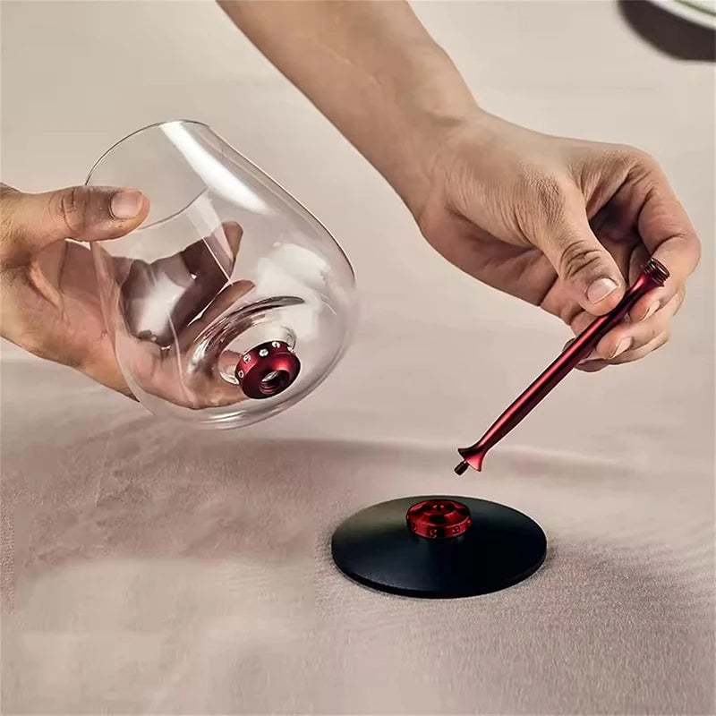 Spinning Wine Glass