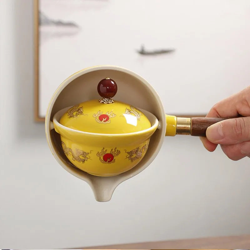 Ceramic Rotating Teapot