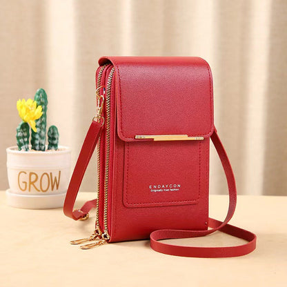 Small Bag for Females with Transparent Touch Screen Area